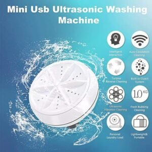 Multi-functional Ultrasonic Turbine Mini Washing Machine | Portable Mobile Washing Machine