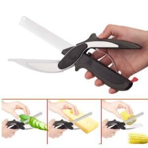 2in1 Clever Cutting Knife In Stainless Steel (card Packing)